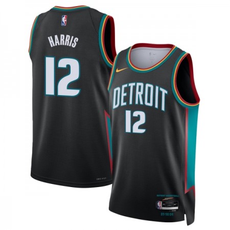 Camiseta Hombre Detroit Pistons Tobias Harris 2025-26 Nike City Edition Negro Swingman Camiseta Hombre Detroit Pistons Tobias Harris 2025-26 Nike City Edition Negro Swingman